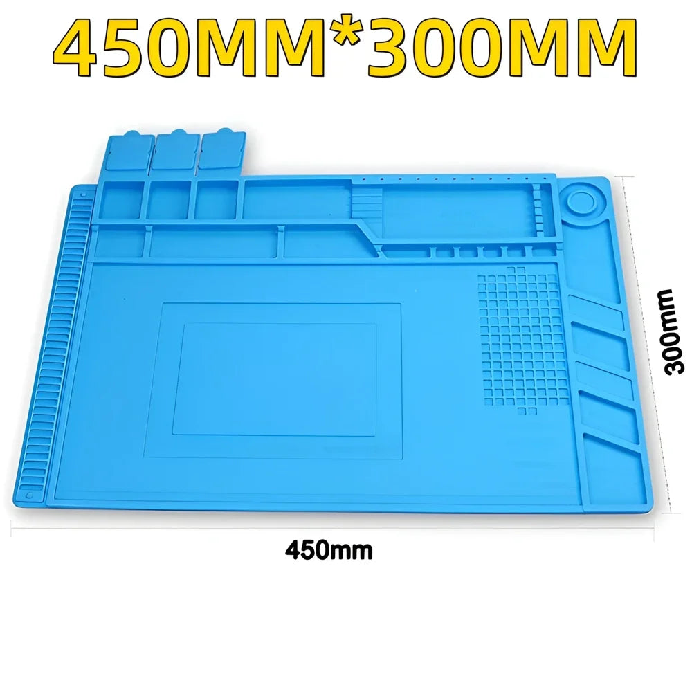ESD Heat Insulation Soldering Mat Computer Phone Repair Tool Kit Working Silicone Repair Pad Heatresistant Maintenance Tool Kit