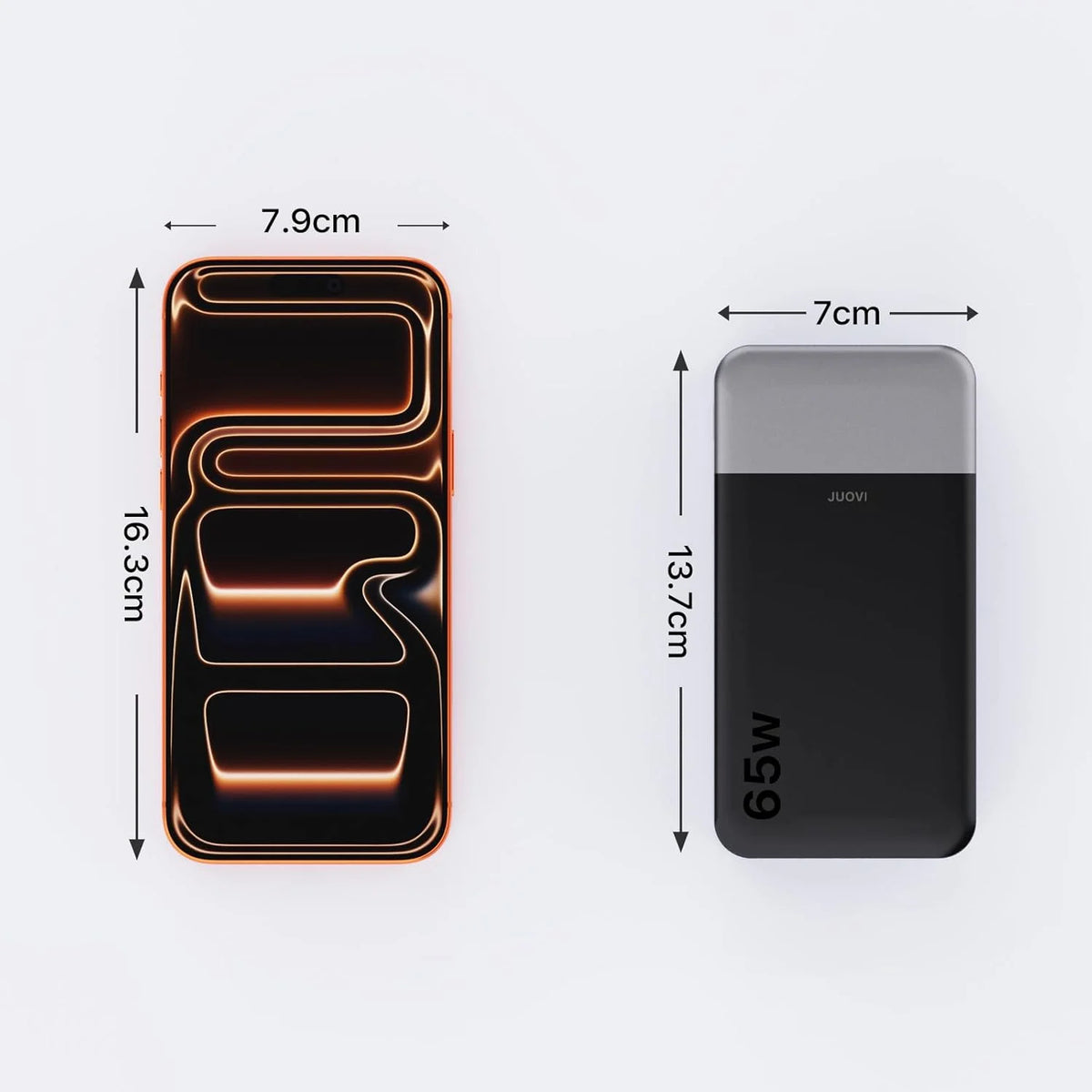 JUOVI Power Bank 65W 20000mAh Laptop Portable Charger PD QC 