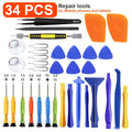 20/34/46PCS Multi-functional Repair and Disassembly Tool Kit Including Pry Bars Screwdriver For Mobile Phone and Tablet Repair