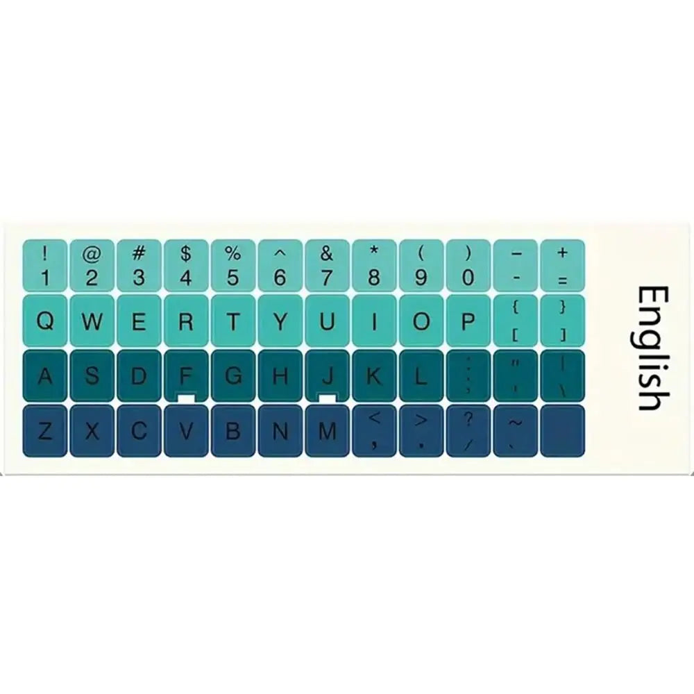 DIY Multi-language Keyboard Stickers Spanish/English/Russian/Deutsch/Arabic/Italian/Japanese Letter Replacement For Laptop PC