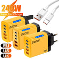 5 Ports USB PD Charger Type C Quick Charge Fast Charging Wal