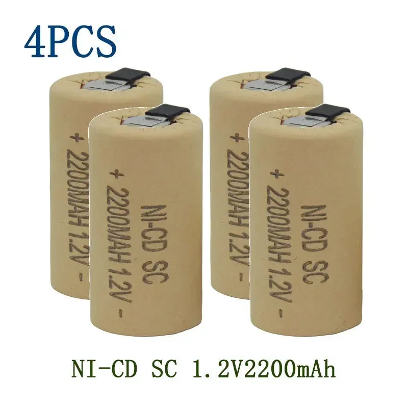 Hot Seller 1.2V 2200mAh/2800mAh Nickel-Cadmium Rechargeable Battery Suitable for Use as a Replacement Battery in Multiple Power
