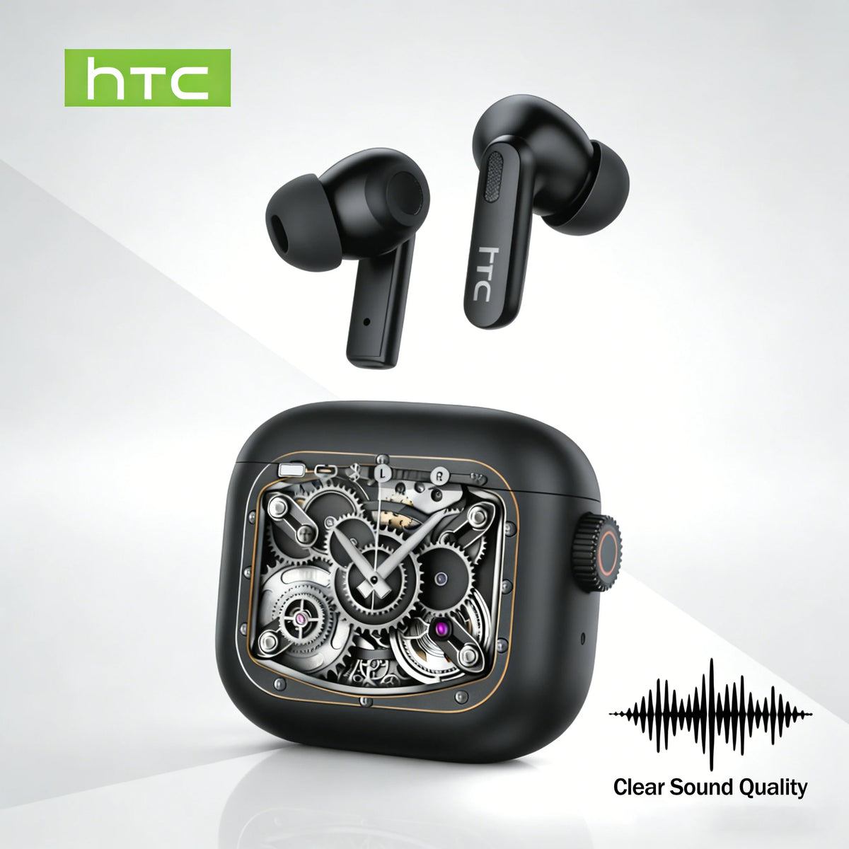Headphones Bluetooth 5.2 TWS HTC Wireless Earphones Sports E