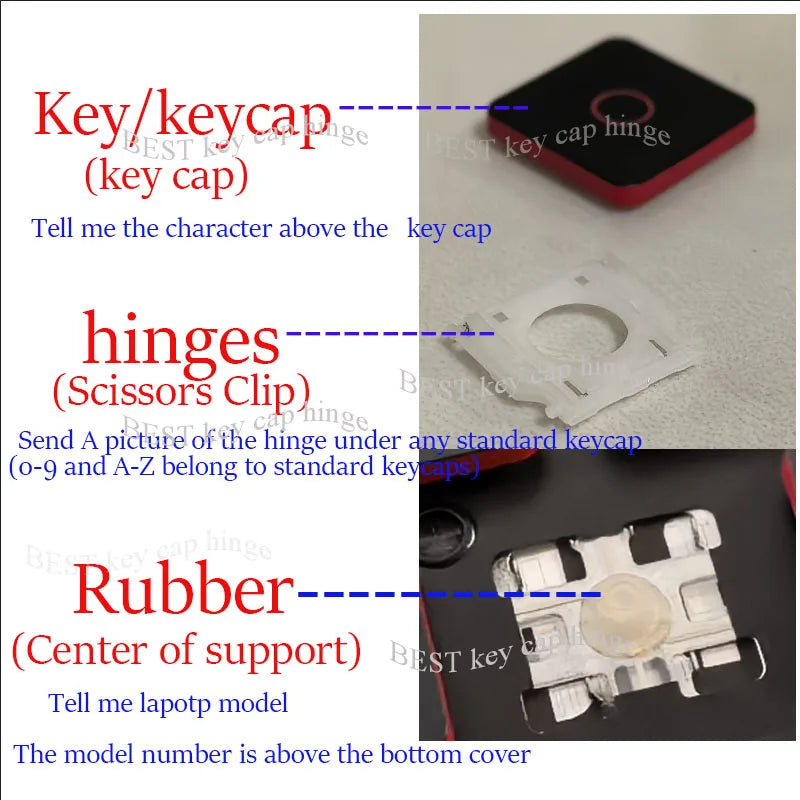 Single Key cap Hinge Scissors Clip Bracket For HP ZHAN66 Pro