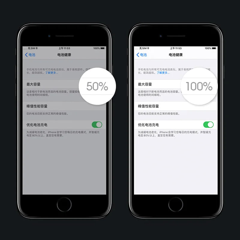 2025 NOHON Phone Battery for iPhone Battery 5 6 7 8 X 11 12 
