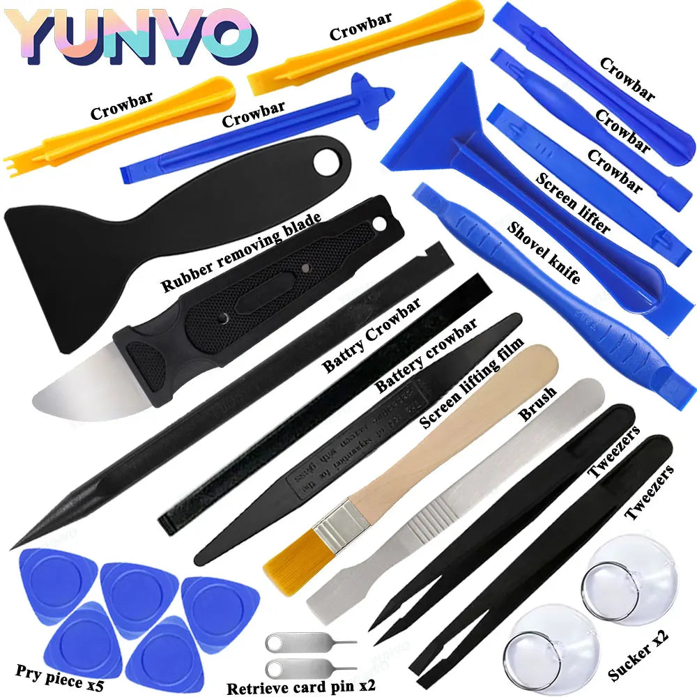 Universal Screen Opening Pry Tool Kit Plastic Spudger Disass