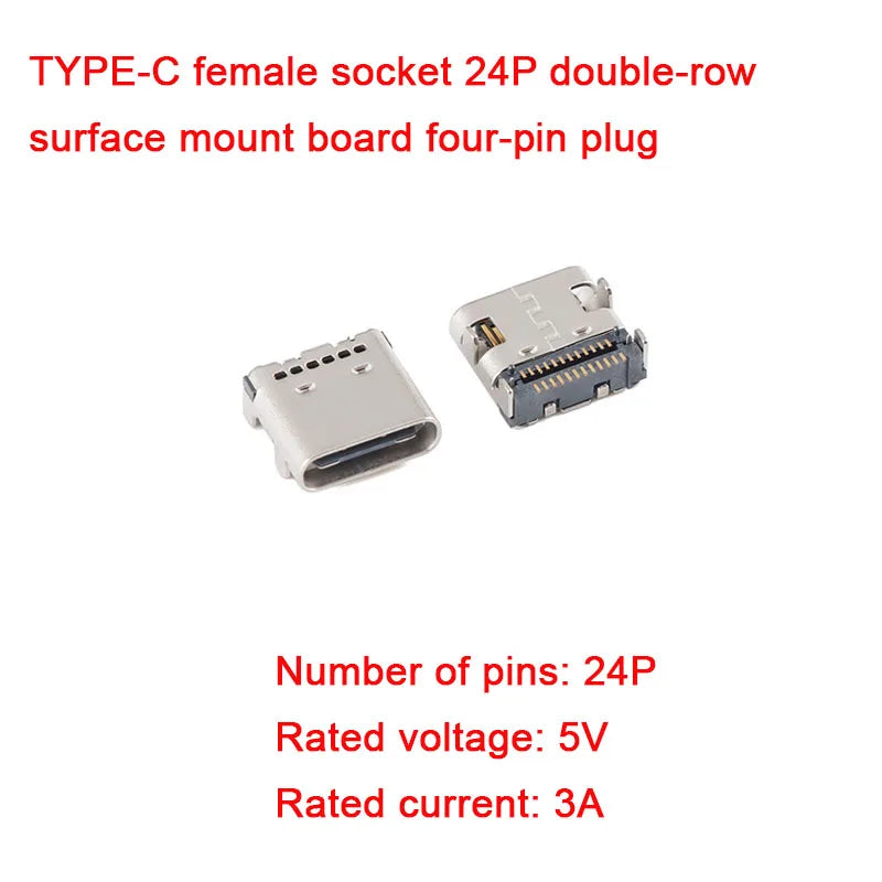 10Pcs/5Pcs USB Connector Type C Female Charging Port Jack 2/