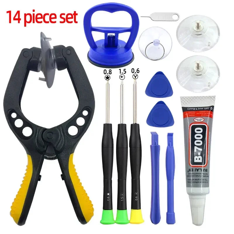 Mobile phone repair tool screwdriver tablet battery disassembly screen opening dust cleaning disassembly set small pentagon