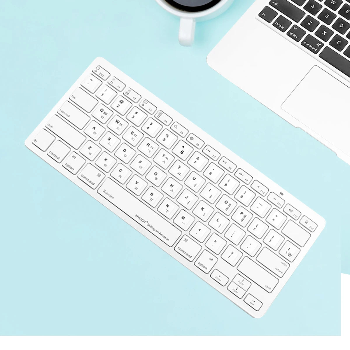 3pcs Korean Keyboard Replacement Universal Stickers for Comp