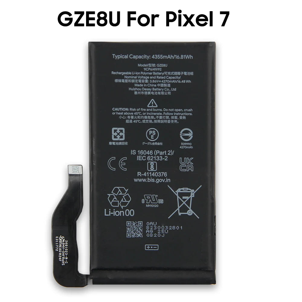 Replacement Phone Battery GMF5Z GZE8U GP5JE For Google Pixel