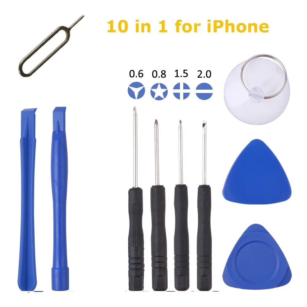 Professional 26 in 1 Cell Phone Repair Tool Kits Screwdrivers with Screen Opening Pry Bar Suction Cup for iPhone Samsung Xiaomi