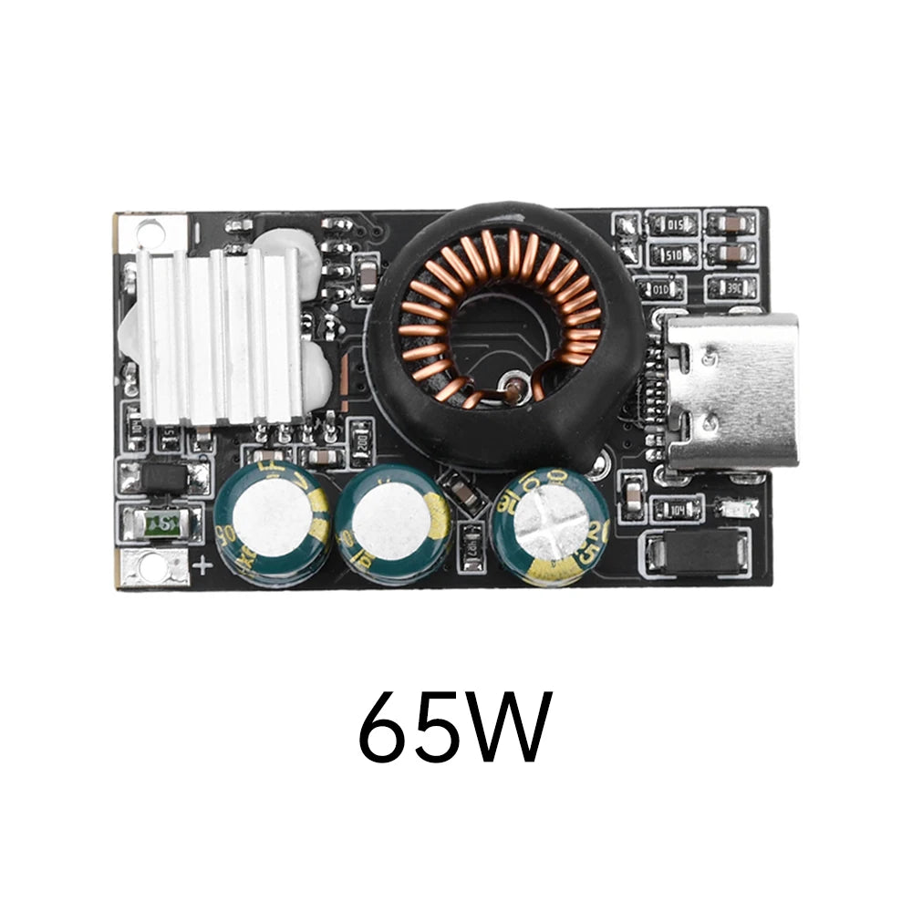PD 65W Super Fast Charging Module Multi Protocol Mobile Fast Charger DC Buck Converter Car DIY Modify Module Type-C/USB/DC5521