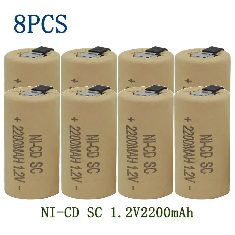 Hot Seller 1.2V 2200mAh/2800mAh Nickel-Cadmium Rechargeable Battery Suitable for Use as a Replacement Battery in Multiple Power