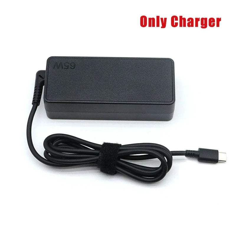 65W TYPE C Laptop Charger For Lenovo ThinkPad P51s P52s T470 Hp Yoga Dell ASUS 20V 3.25A USB C Interface Power Supply Adapters