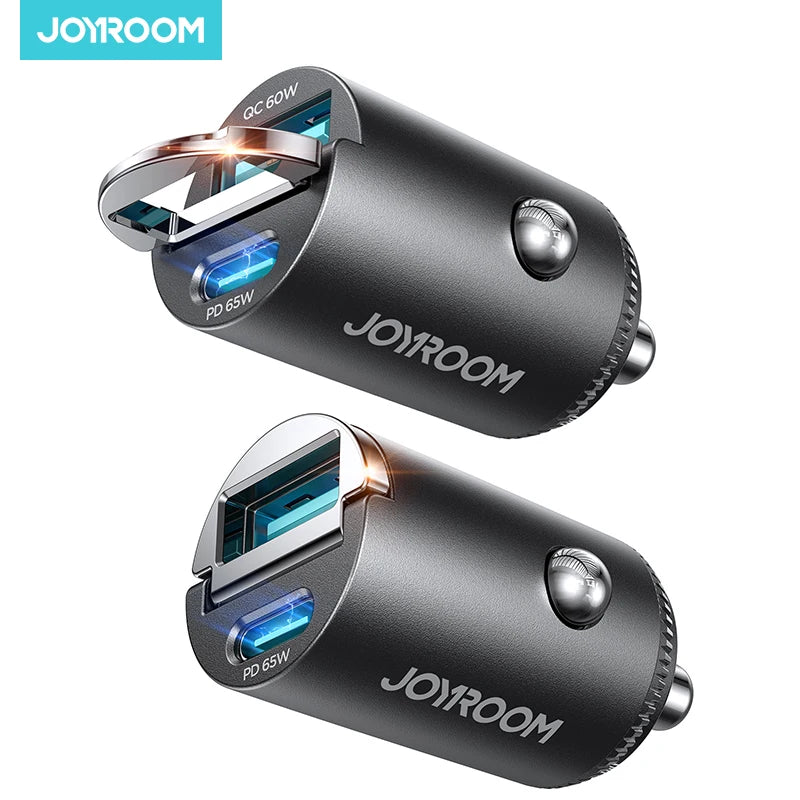Joyroom 125W PD Fast Car Charger USB-A 60W & USB-C 65W Super