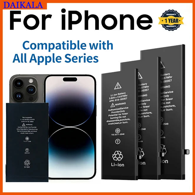 2026 phone Battery For Apple 5 6 S 7 8plus X Xr Xs Max 11 12