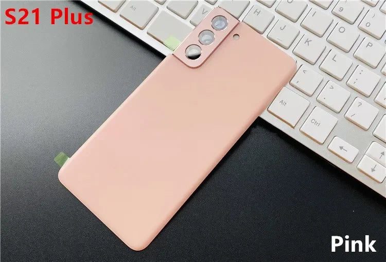 S21Plus Housing For Samsung Galaxy S21 Plus G996 Glass Battery Back Cover Repair Replace Door Phone Rear Case + Camera Lens