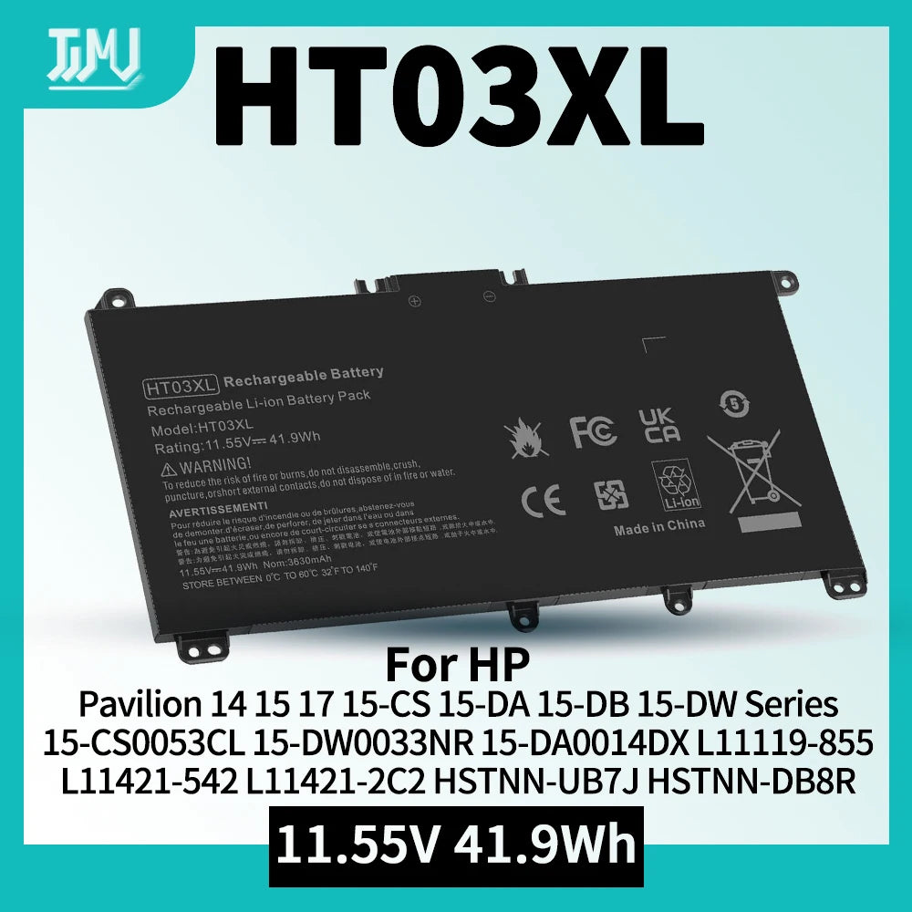 HT03XL L11119-855 Laptop Battery Replacement for HP Pavilion