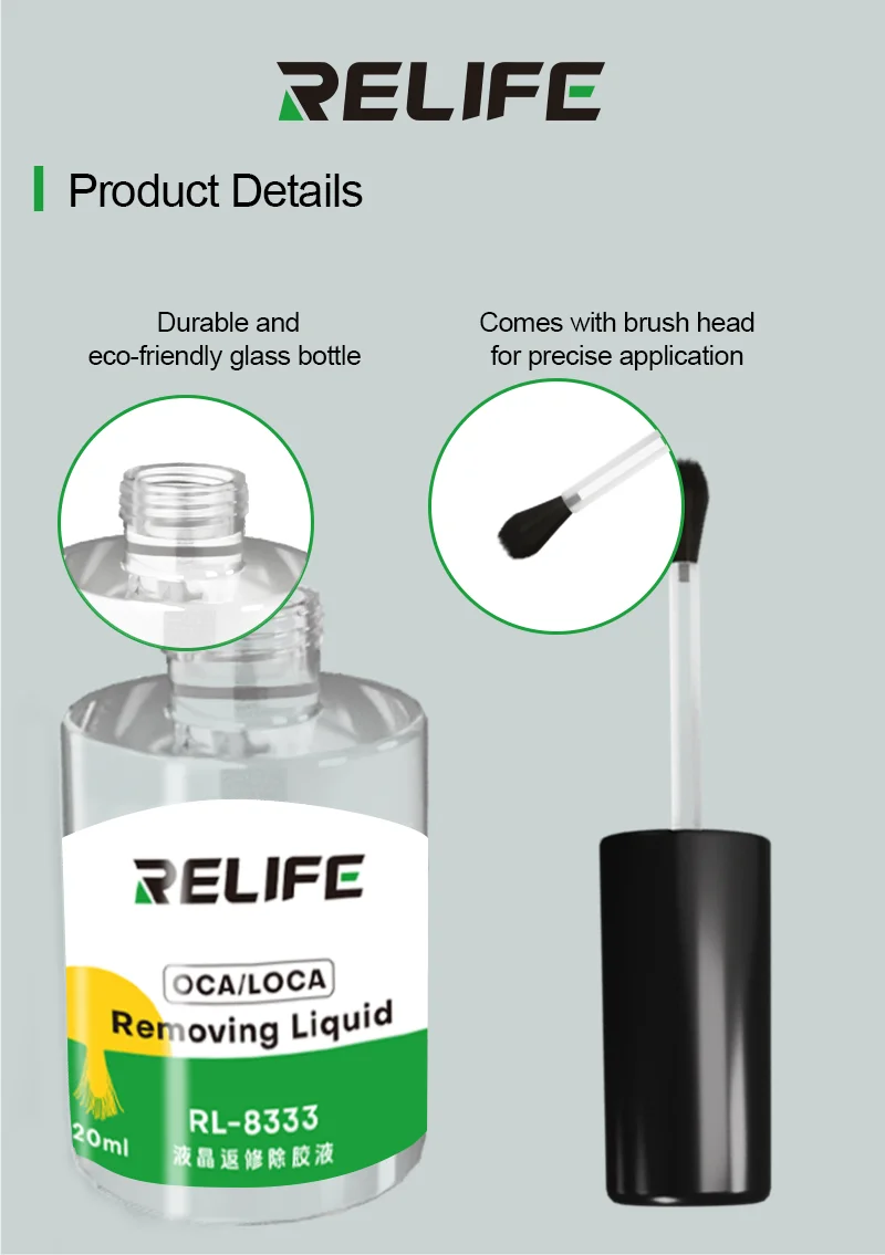 RELIFE RL-8333 LCD Repair Adhesive Remover Safe Non-corrosiv