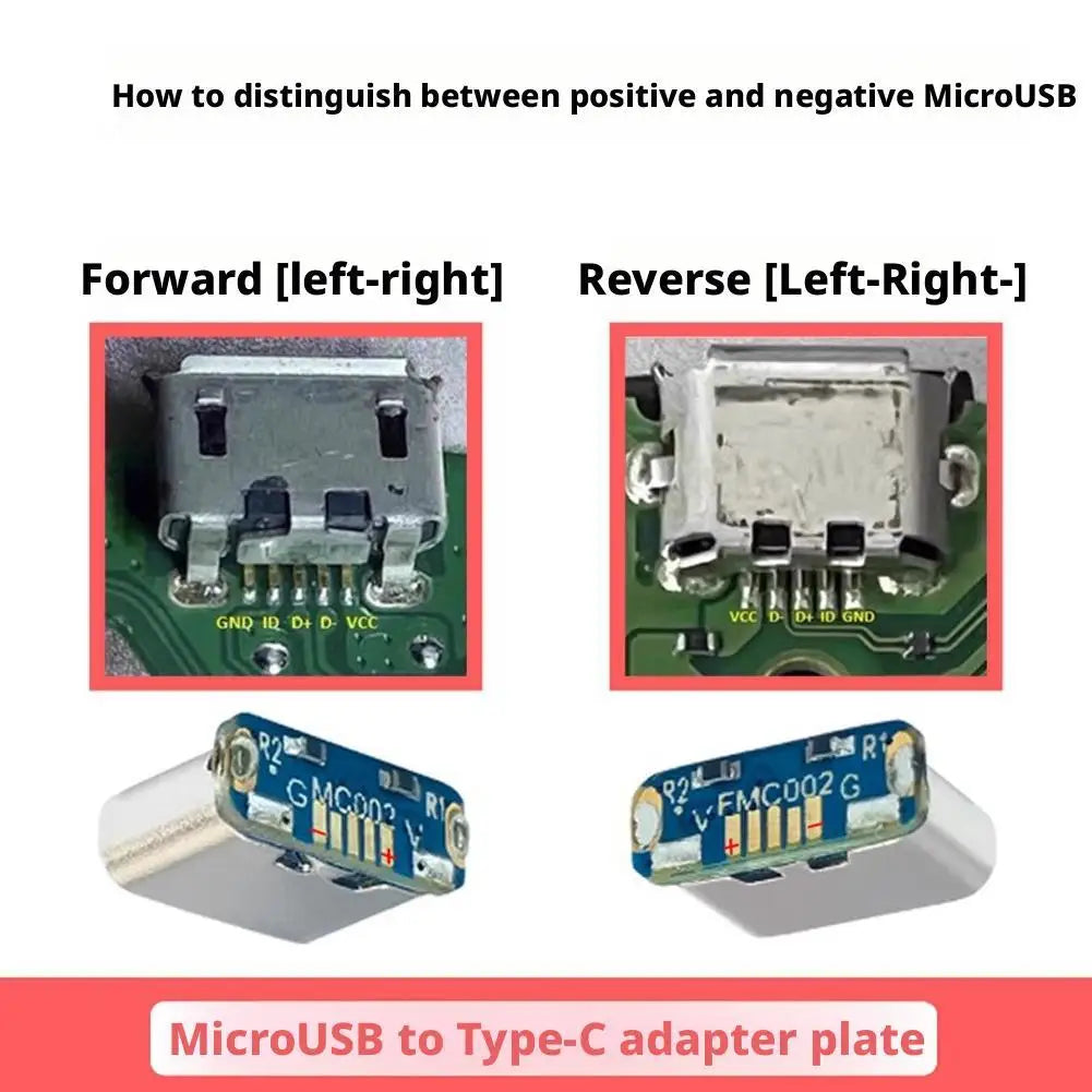 10Pcs M85k Micro USB To Type-C Adapter Board Type-C Socket C