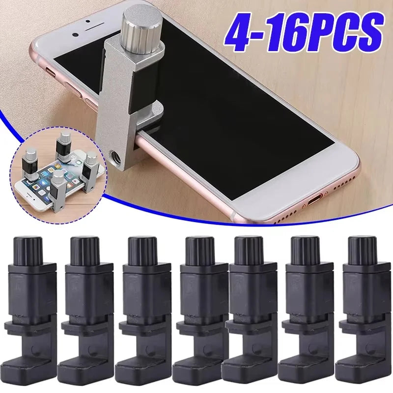 4/16PCS Universal Fixture Clamp Holder Adjustable Mobile Pho