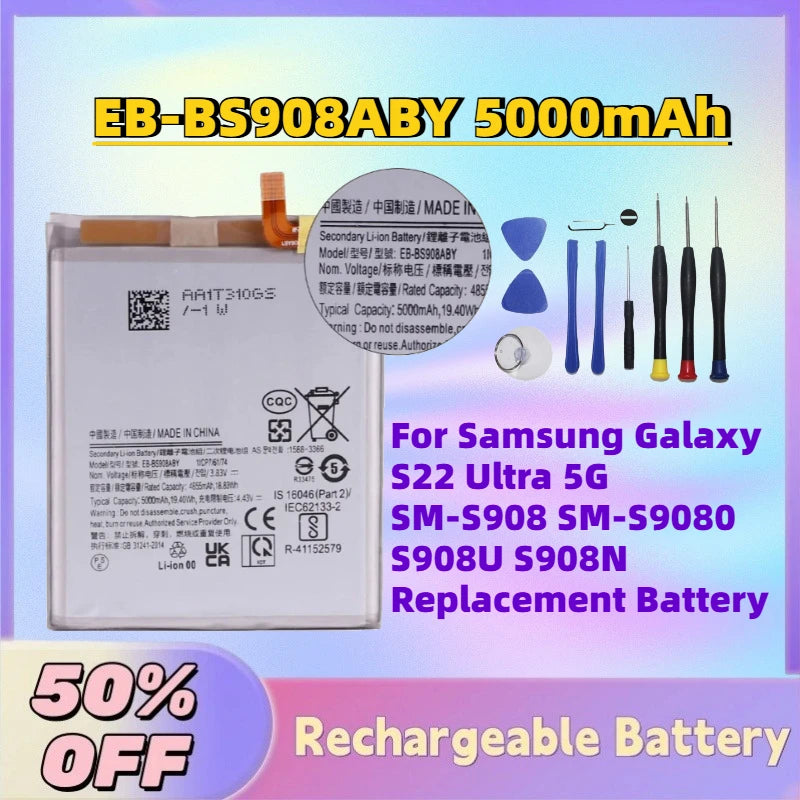 New EB-BS908ABY 5000mAh Mobile Phone Battery For Samsung Gal