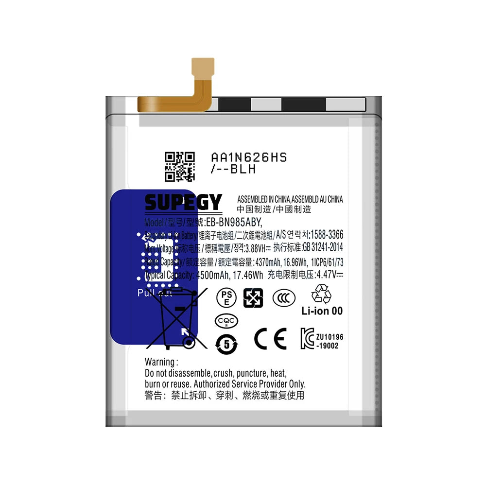 SUPEGY Brand New EB-BN985ABY 4500mAh Replacement Battery For