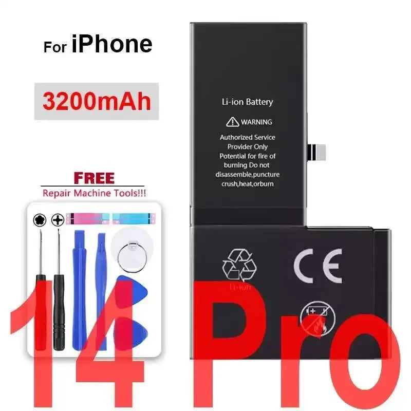 Li-ion Battery For iPhone 11 12 13 14 15 Pro Max Mini Plus SE X XR XS Max 12mini 13pro 13promax Replacement Phone Batteries