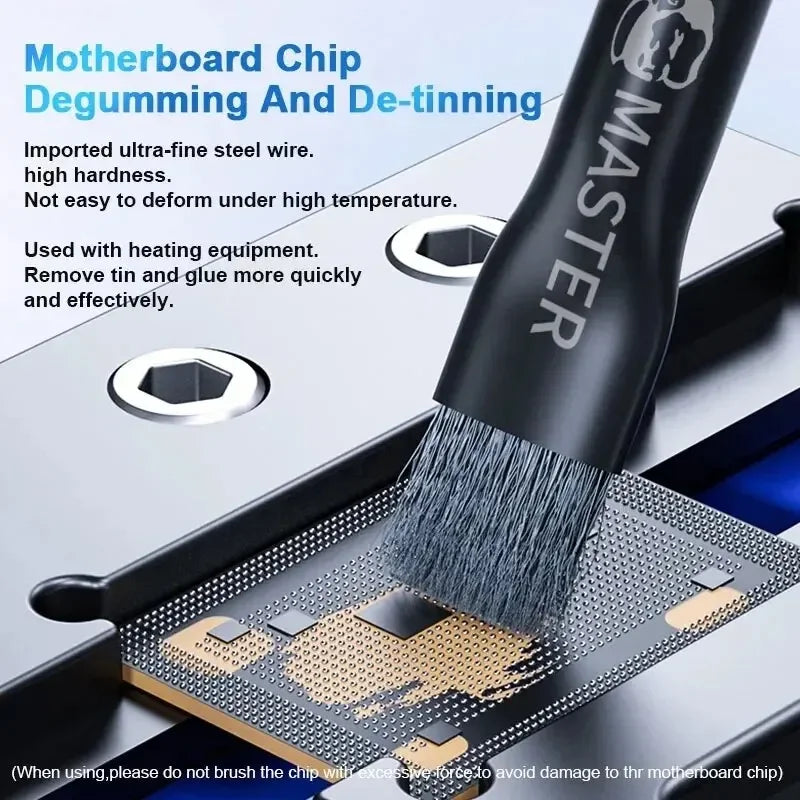 Mechanic Steel Brush Motherboard Chip Glue Removal IC Pad Cl
