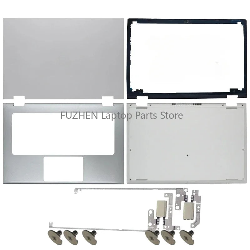 New Cover For Inspiron 7347 7348 7353 7359 LCD Rear Cover/Front Frame/Palm Pad Keyboard/Bottom Cover/hinges Silver