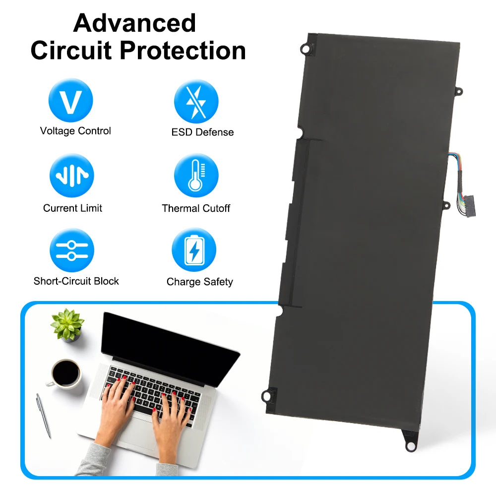 KingSener PW23Y Replacement Laptop Battery For DELL XPS 13 9