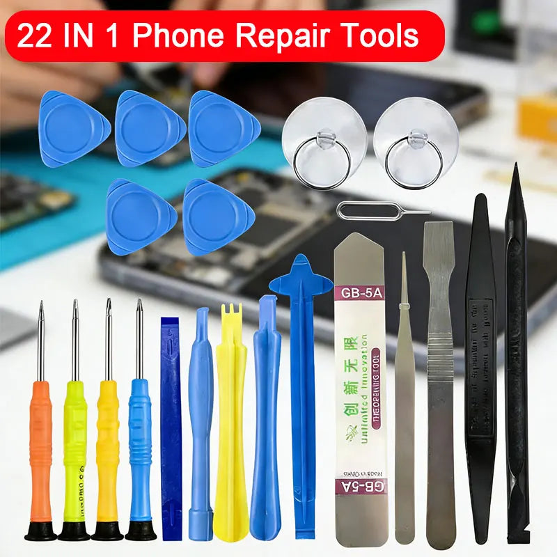 21 in 1 Mobile Phone Repair Tools Kit For Apple Android Sams
