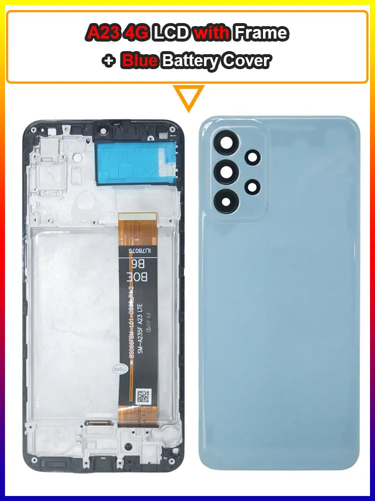 6.6 LCD for Samsung Galaxy A23 4G A235 A235M A235F LCD Display Touch Screen Digitizer Assembly for Samsung A23 4G A235 Phone