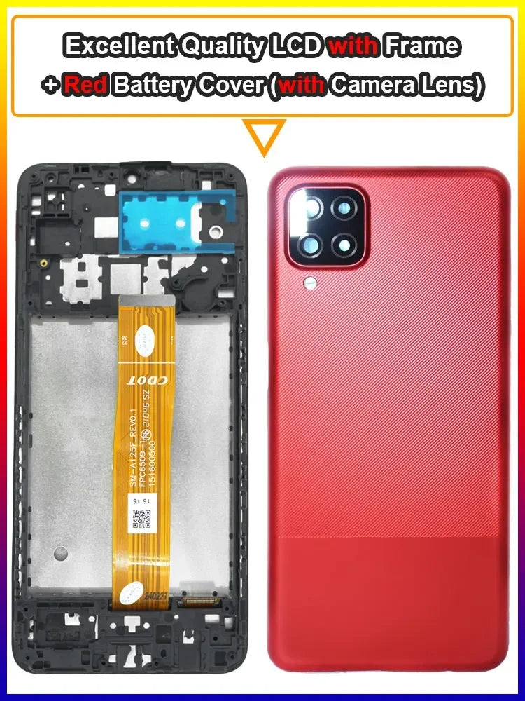 New Tested LCD for Samsung Galaxy A12 A125F LCD Display Touch Screen Digitizer Assembly for Samsung A12 A125F A125M LCD Display