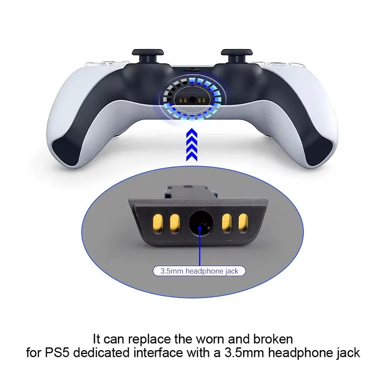 1PC for PS5 Replacement Controller Audio Headphone Jack Port
