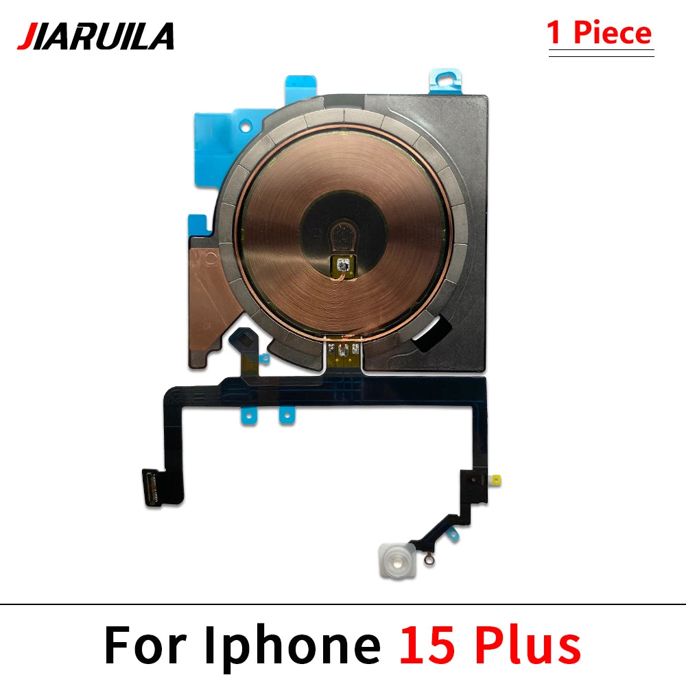 NEW Power Volume Flash Light NFC Wireless Charging Flex Cable For iPhone 12 13 mini 14 Pro Max 15 Plus Phone Repair Parts