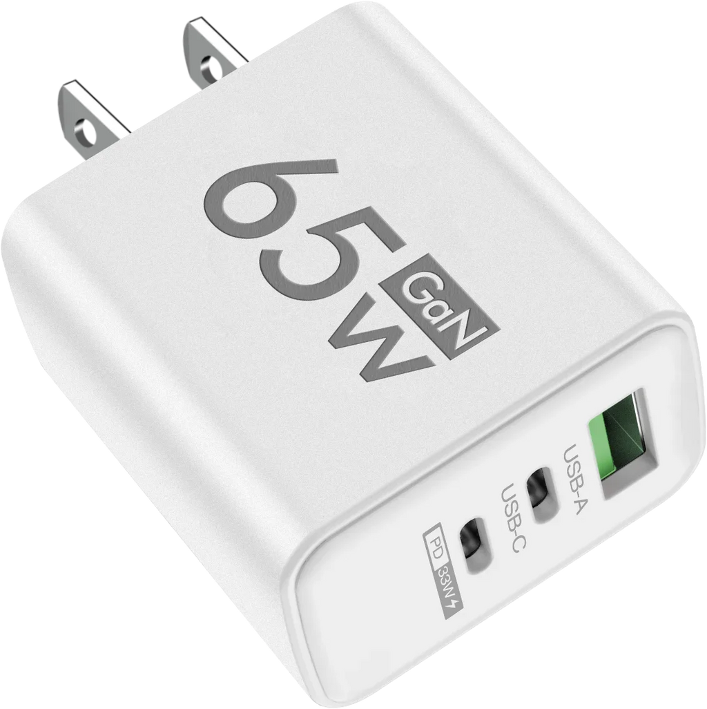 65W Type C USB GaN EU/US/KR Plug Fast Charging Charger 4 In 1 Multi Ports Quick Charging Wall Charger USB Type C Power Adapter