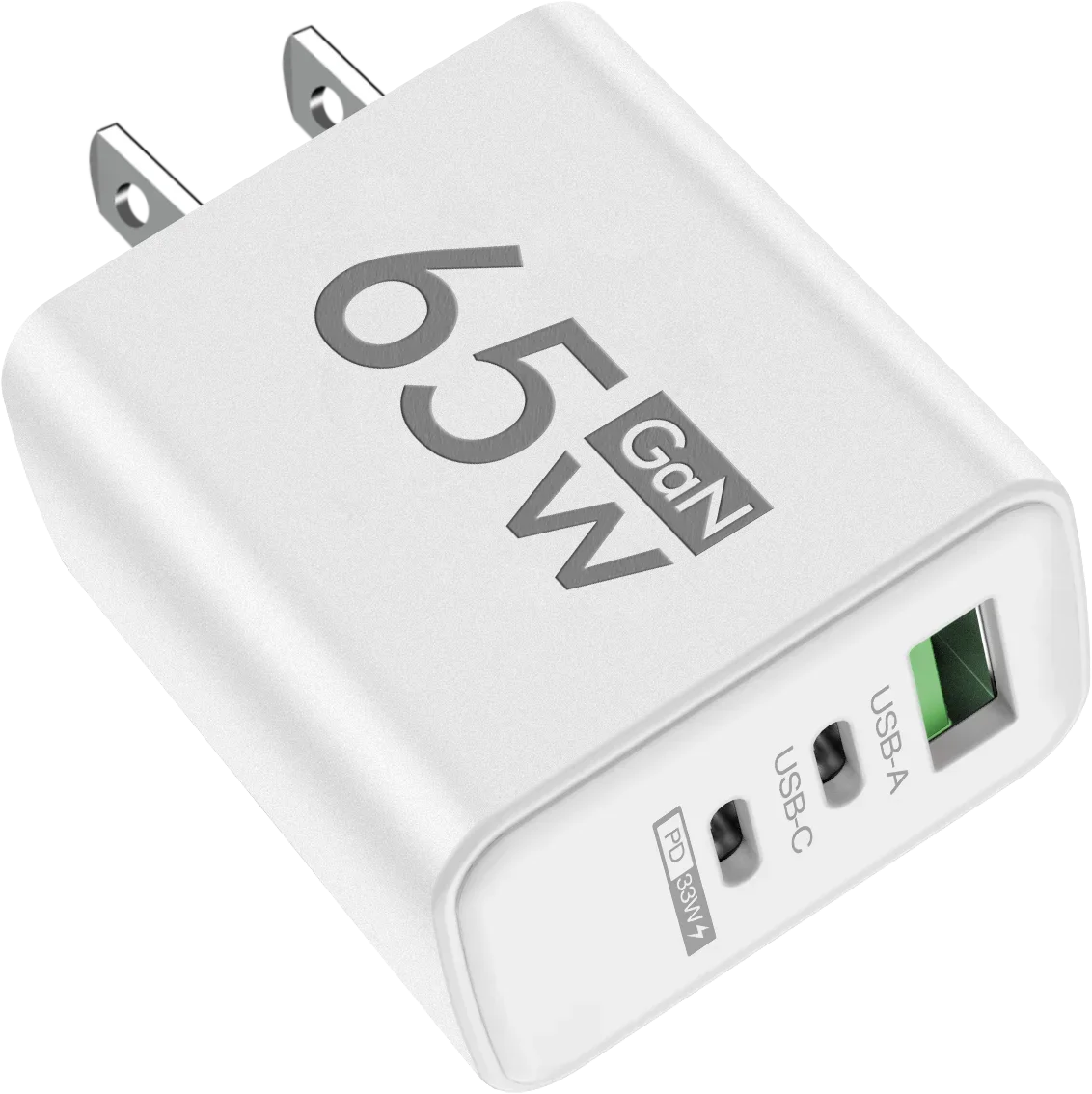 65W Type C USB GaN EU/US/KR Plug Fast Charging Charger 4 In 1 Multi Ports Quick Charging Wall Charger USB Type C Power Adapter