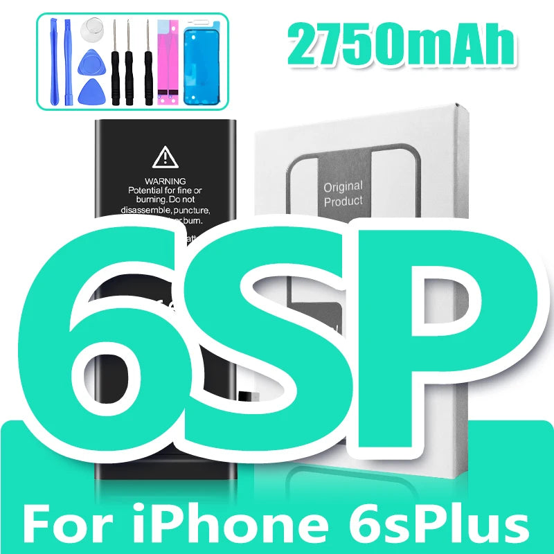 Battery for iPhone 6S 6 Plus 7 8 X XR XS Max 11 11 Pro Mobile Phone Replacement Cell High Capacity with Free Tools Set DIY