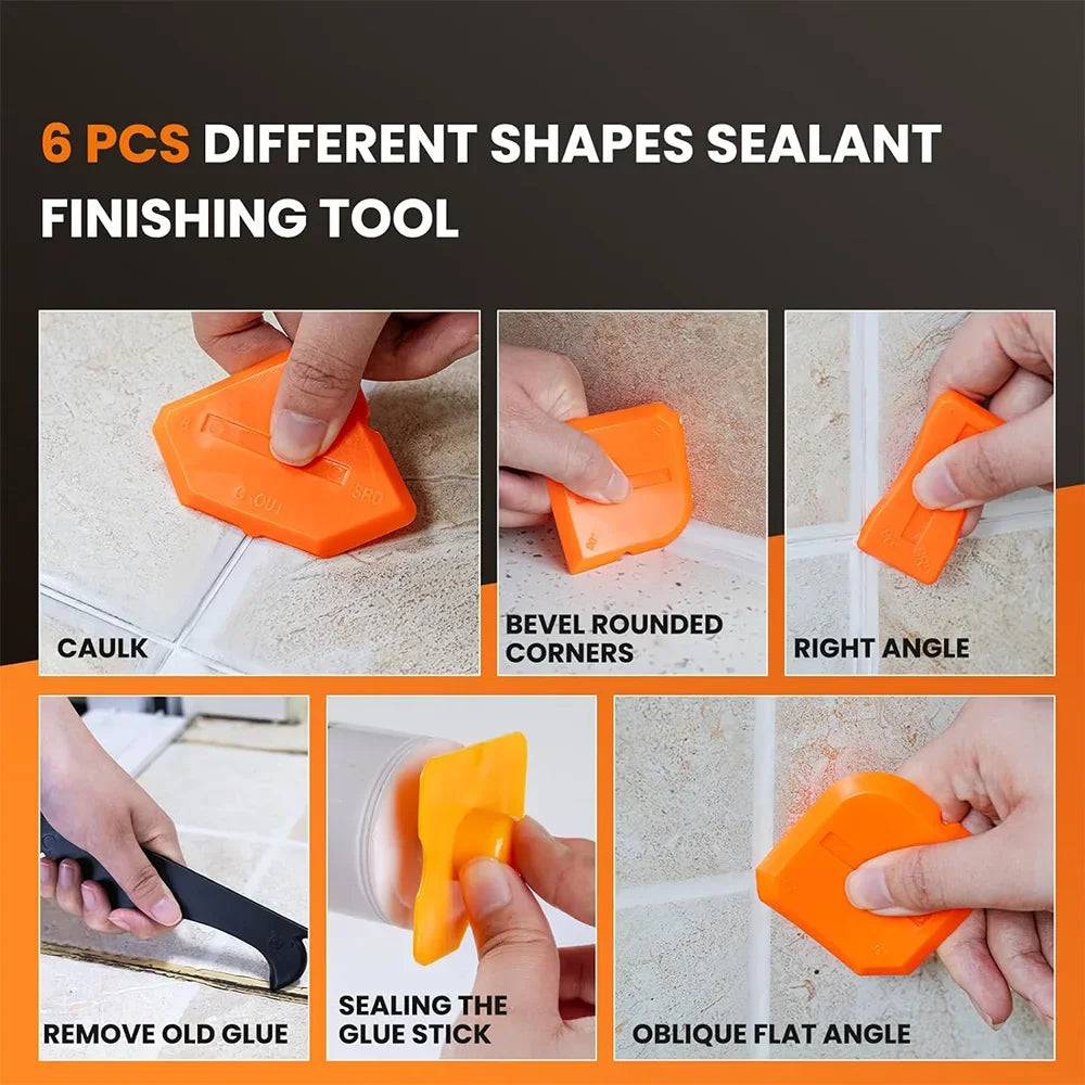 Silicone Caulking Tool Kit Spatula Scraper Joint Sealant Spr