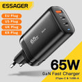 Essager 65W GaN USB Type C Charger For Laptop PPS 45W 25W Fa