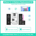 0 Cycle Replacement Battery for iPhone 11 12 13 14 Pro Max M