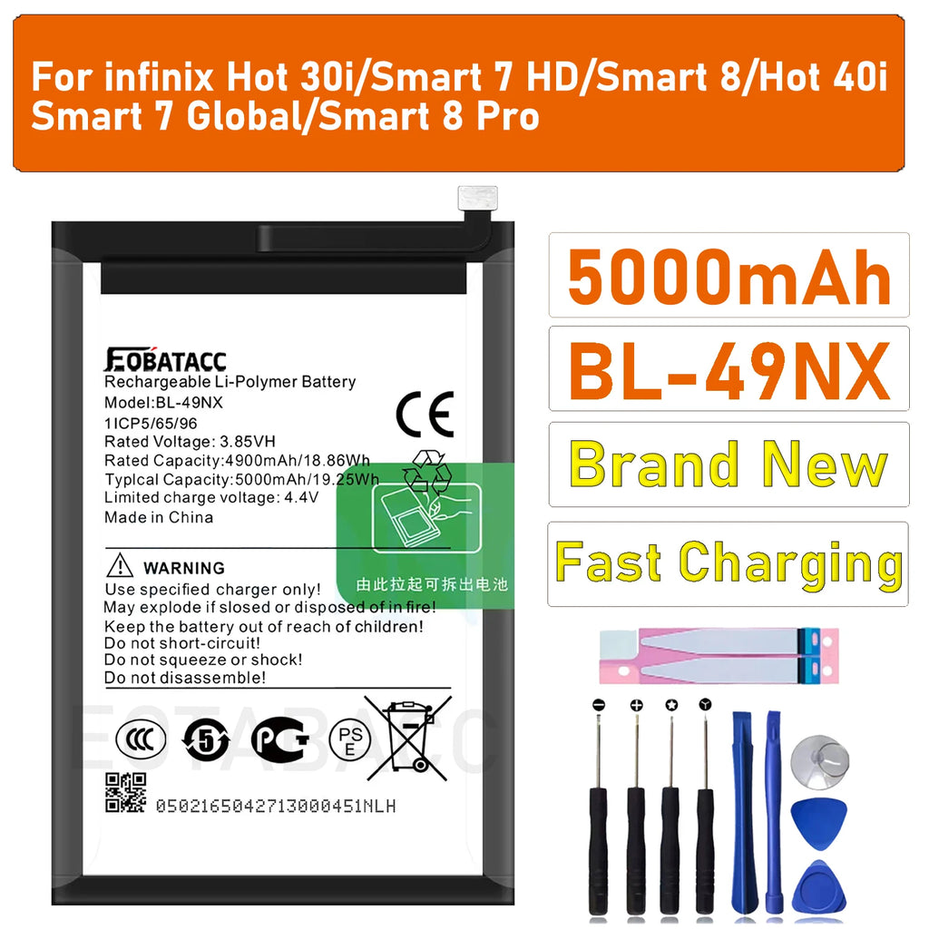 2026 years new BL-49NX Replacement Battery For lnfinix Hot 3