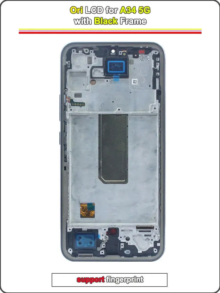 New Replacement for Samsung Galaxy A34 5G LCD Display Suitable for A34 5G A346E A346B A346M Mobile Phone LCD Screen Touch Screen