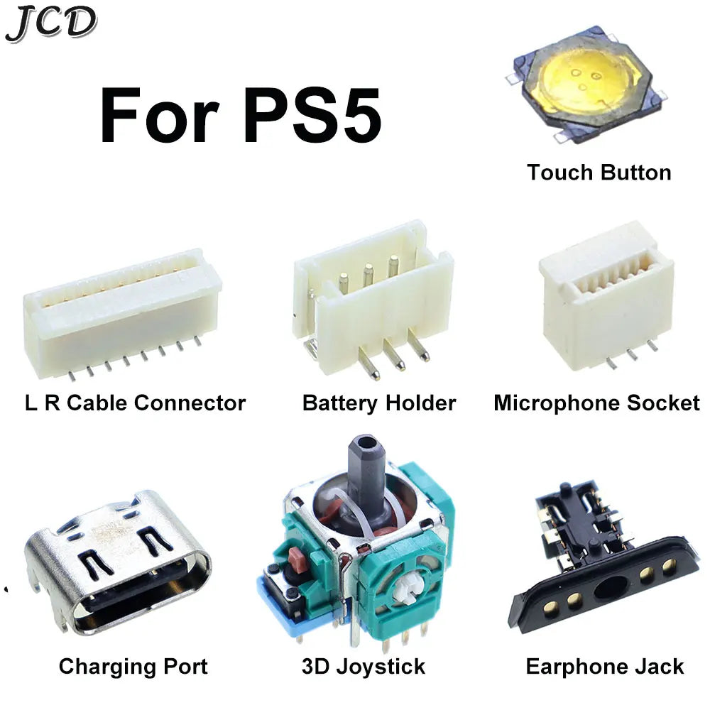 2pcs For PS5 Controller Original Charging Port Joystick Earp