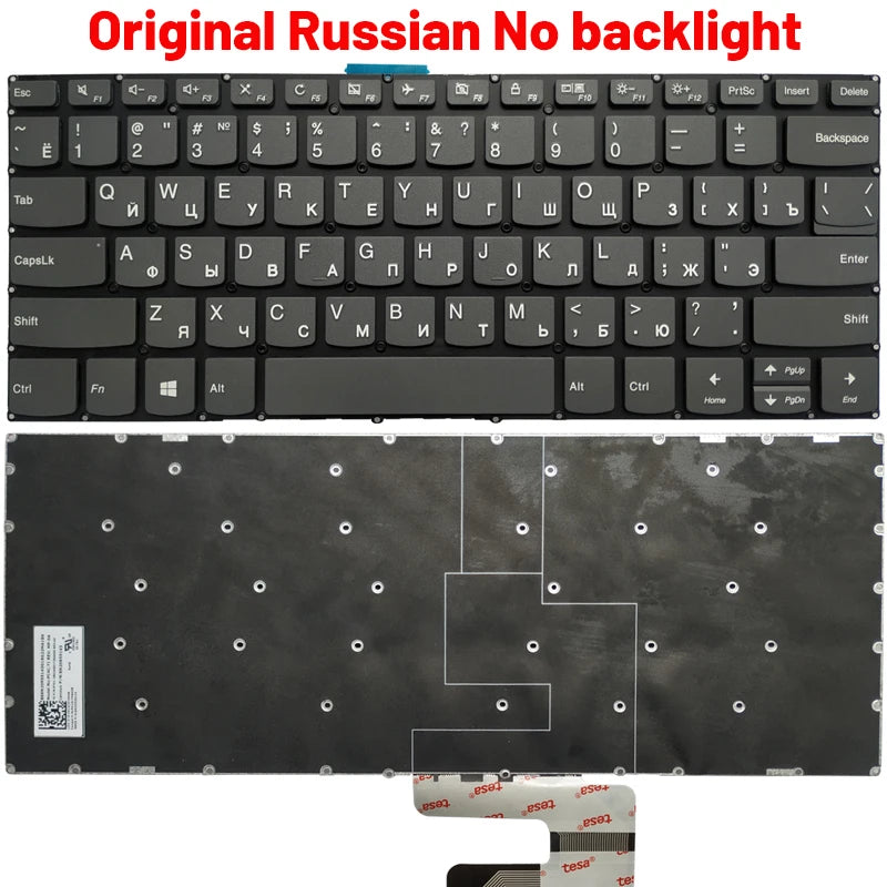 NEW Russian/US/UK/Spanish/Latin laptop keyboard for LENOVO IdeaPad 3-14ADA05 3-14ARE05 3-14IGL05 3-14IIL05