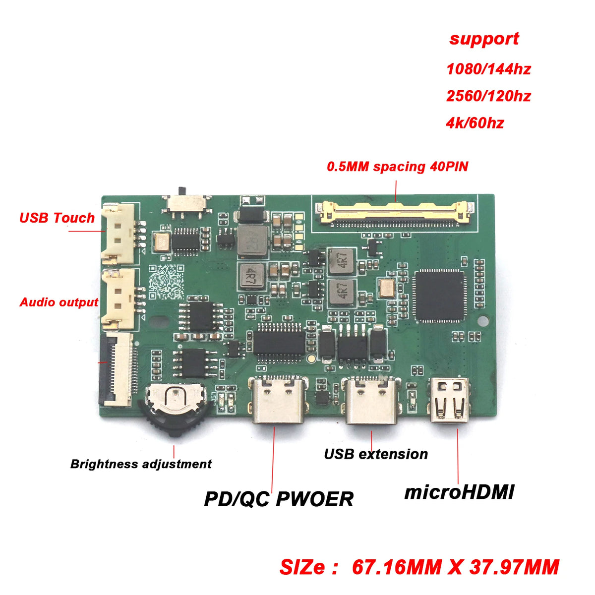 40PIN HDMI To EDP Driver Board EDP Signal LCD Screen Driver 