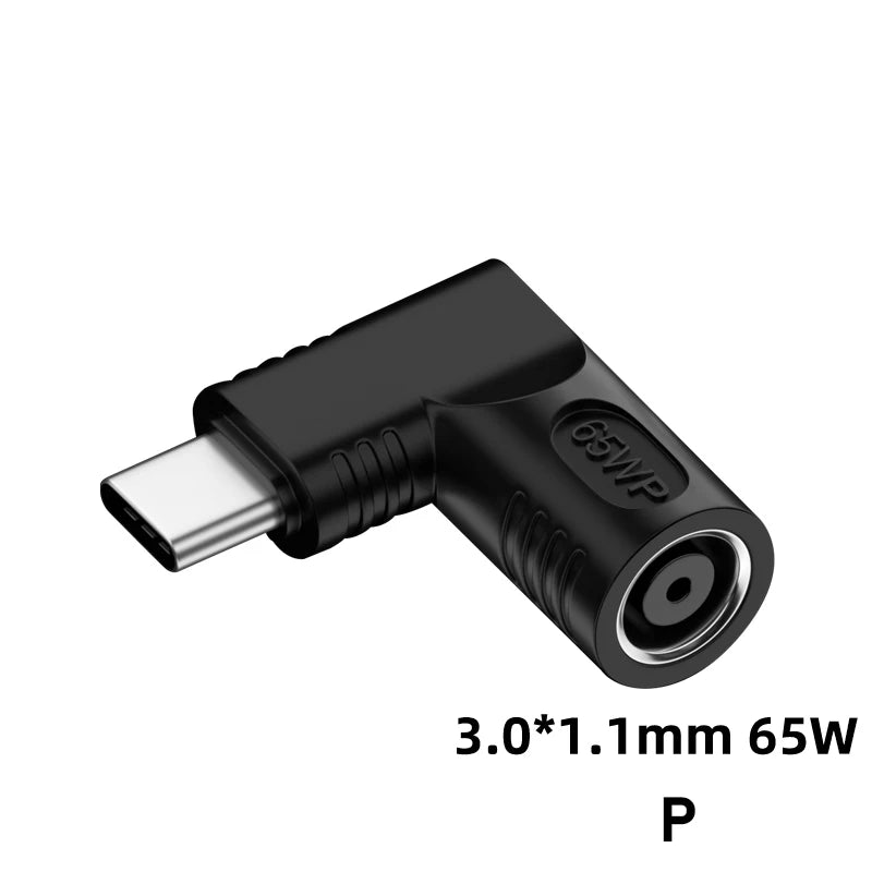 65W DC to USB C PD Power Adapter Converter 5.5X2.5 7.4X5.0 4.5X3.0mm Laptop Charger to Type C Connector for Xiaomi Samsung