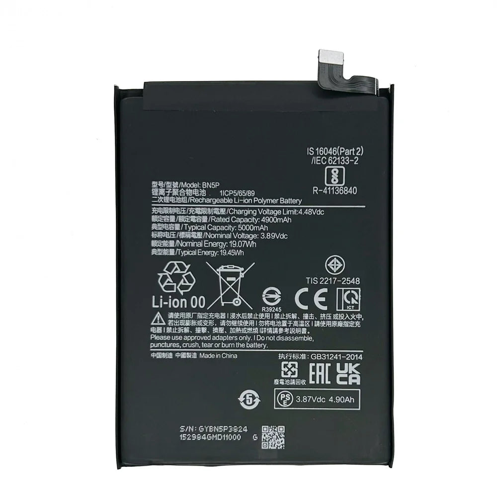 Genuine Replacement Battery BN5P Mobile Phone Backup For Xia