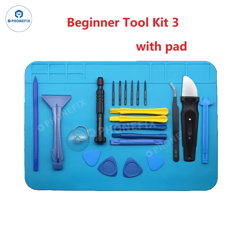 Professional Mobile Phone Screen Opening Repair Set Screwdriver Pry Suction Cup Insulation Pad Disassemble Tools Kit for iPhone